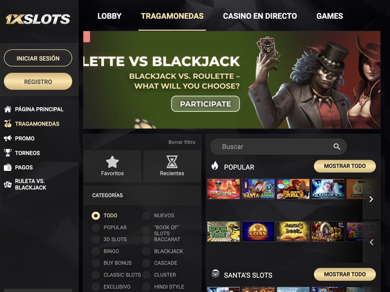 Registro en 1xslots por número de teléfono móvil