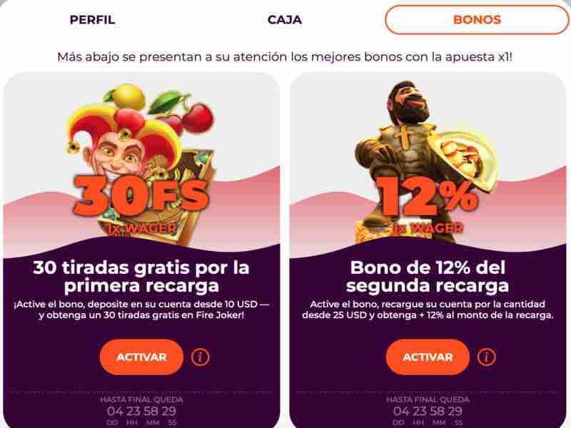 Bono de bienvenida del casino en línea AllRight después del registro