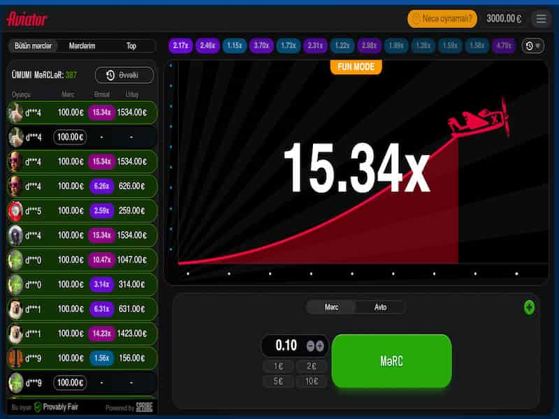 Aviator Spribe oyun üçün strategiyalar və taktikalar