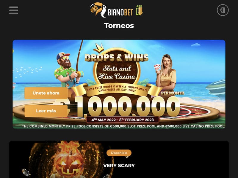 Depositar en Biamo Casino