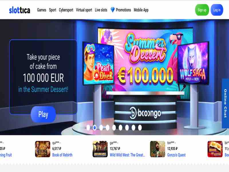 Online Casino Slottica für das Spiel Aviator - Registrierung